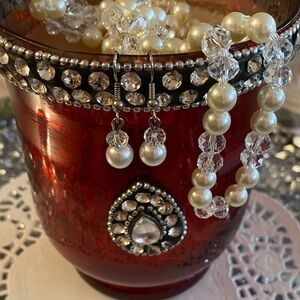 Kohl's Cream Pearl Hair Accessory Set